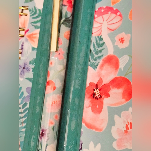 Notebook & Pen Giftset Floral Mushroom Print, by Clementine Paper Inc. - Picture 2 of 5